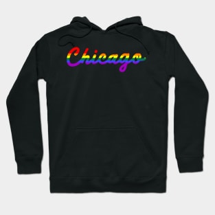 Chicago Pride Fest Rainbow Flag LGBTQ Hoodie